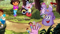 Dora the Explorer | Dora Finger Family Cartoon Rhymes for Children | Dora Nursery Rhymes