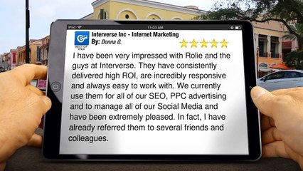 Interverse Inc - Internet Marketing Calgary Incredible Five Star Review by Donna G.