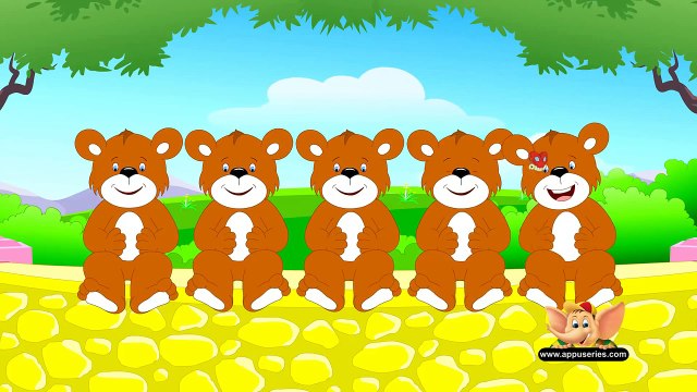 Five Brown Teddies Nursery Rhyme