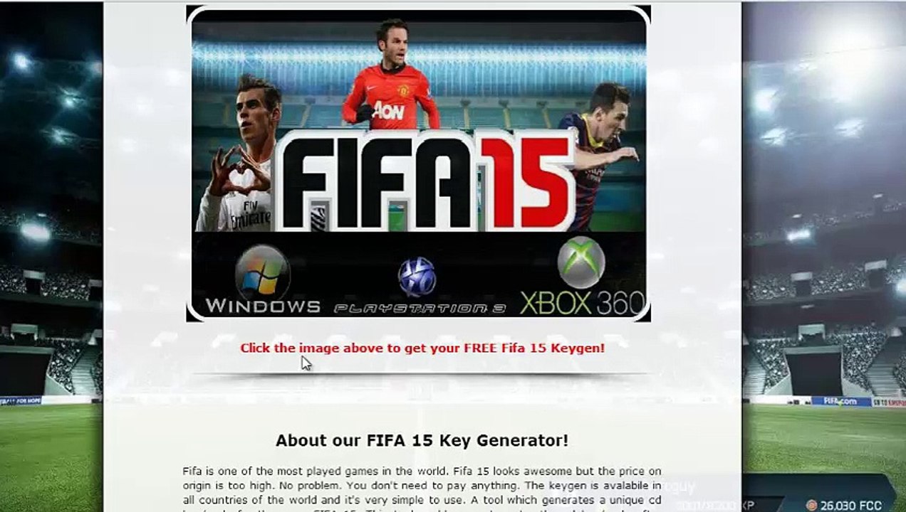 Fifa 15 Key Generator Online