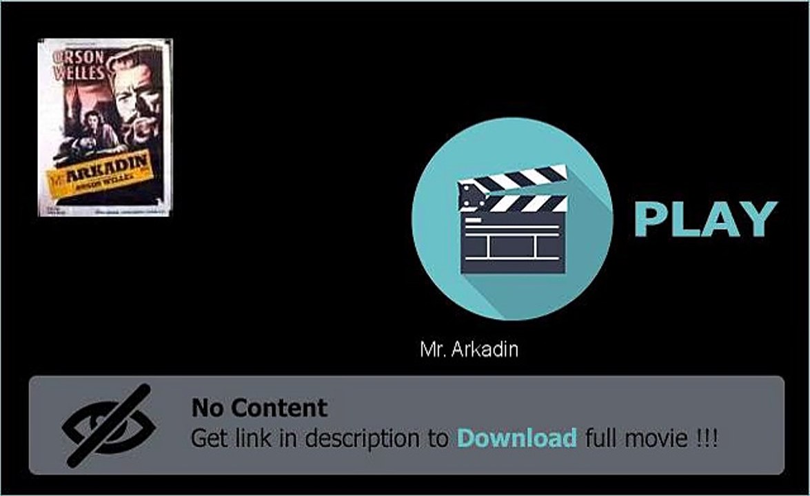 Download Mr. Arkadin DVD Quality Movie Now