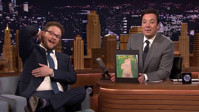 Seth Rogen Sketches a James Franco Portrait