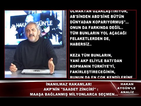 HAKAN AYGÜN ANALİZ - 3 OCAK 2015 CUMARTESİ