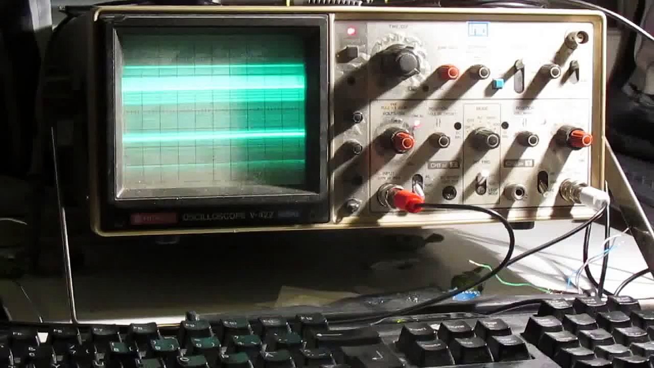 Quake on an oscilloscope