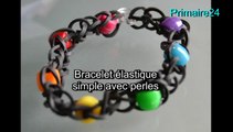 Tutoriel en français bracelet élastique avec perles Rainbow Loom DIY