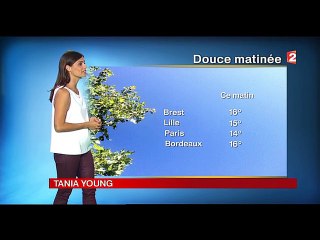 2014 10 19 - TANIA YOUNG - FRANCE 2 - LA METEO