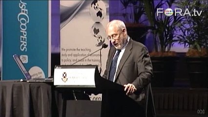 Stiglitz Says Gov't Regulation Key to Healthy Economy