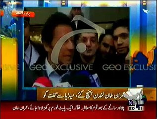 On Monday NA-122 Results Will Prove Who Wins And Who Lost:- Imran Khan Media Talk After Reaching London