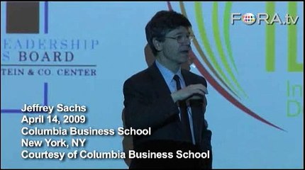 Jeffrey Sachs Blames Alan Greenspan for Economic Bubble