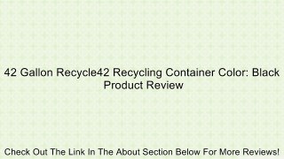 42 Gallon Recycle42 Recycling Container Color: Black Review