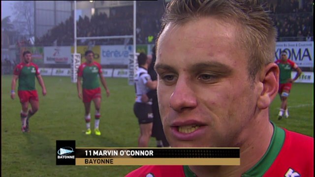 TOP14 - Brive-Bayonne: Interview Marvin O'Connor (BAY) - J15 - Saison 2014/2015