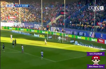 اهداف اتلتكو وليفانتي في الدوري الاسباني 1/3 ليوم السبت 03/01/2015