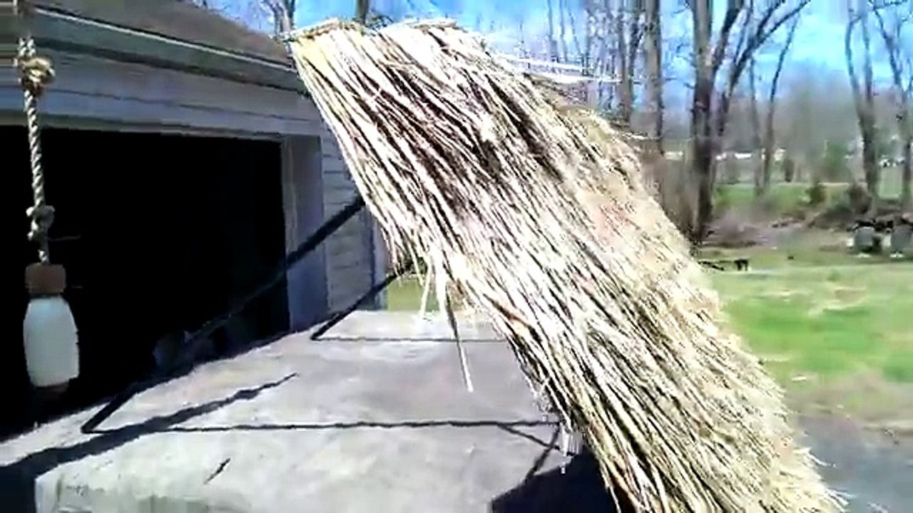 Tiki Kev - Small local thatch job on a store bought bar. LOL Tiki Bar & Tiki Hut