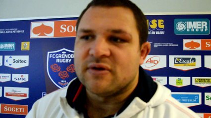 Réaction d'Albertus Buckle après Grenoble-Oyonnax (33-19)