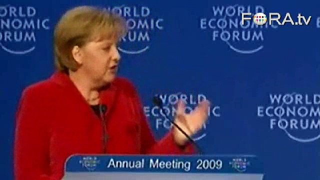 German Chancellor Calls for Global Economic Charter