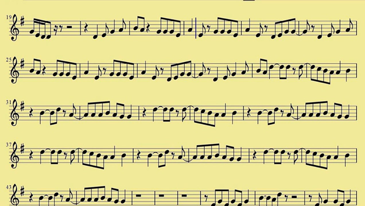 [ Violin ] Domino - Jessie J  -  www.downloadsheetmusic.com.br