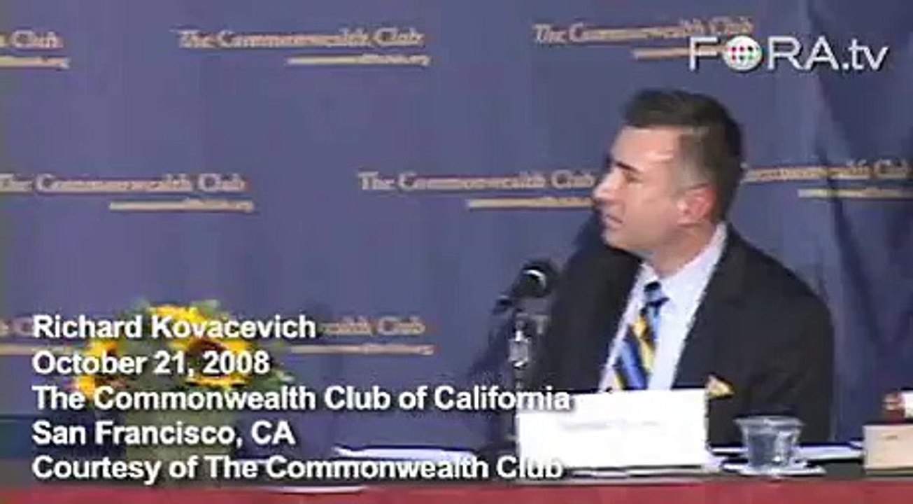 Richard Kovacevich on Economic vs Financial Crisis