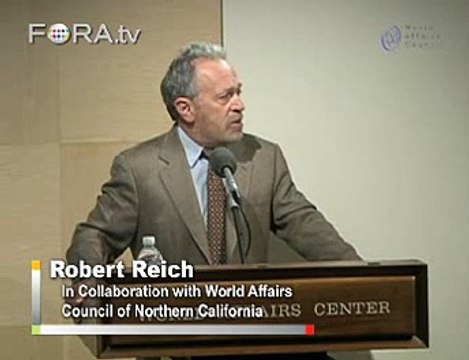 Reich Faults Bush, Greenspan, Clinton for Economic Crisis