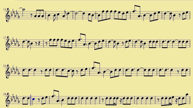 [ Baritone ] Sax Dynamite - Taio Cruz - downloadsheetmusic.com.br