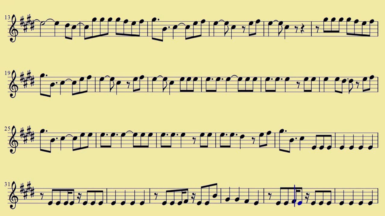 [ Flute ] Dynamite  - Taio Cruz  -  www.downloadsheetmusic.com.br