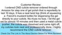 CND Essentials CUTICLE AWAY 6 oz Remover Nails Salon Manicure Pedicure Removal Review
