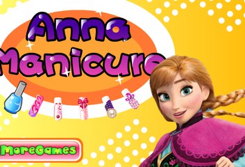 Baby games - 	Anna Manicure game -	 gameplay walkthrough