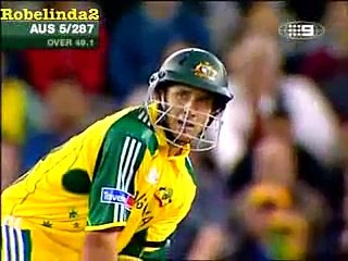 Cricket ball hits roof of stadium. Unbelievable. 2005 1st time ever.