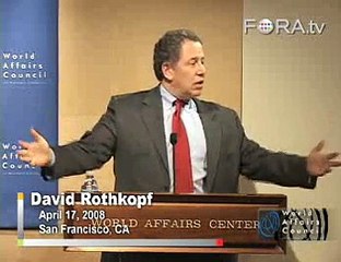 David Rothkopf on the Federal Bailout of Private Finance
