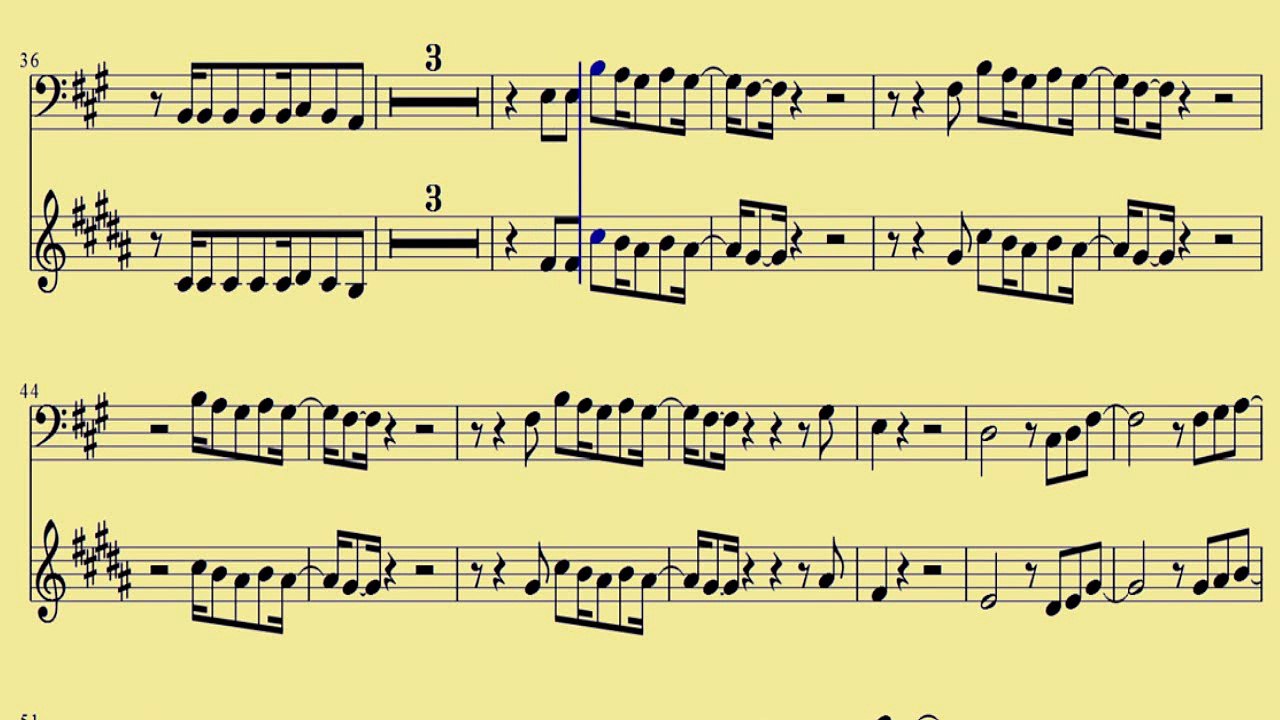 [ Baritone BC- TC ] Get Lucky - Daft Punk - www.downloadsheetmusic.com.br