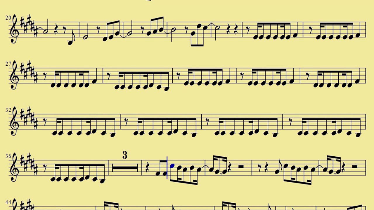 [ Trumpet ] Get Lucky - Daft Punk - www.downloadsheetmusic.com.br
