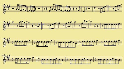 [ Violin ] Get Lucky - Daft Punk - www.downloadsheetmusic.com.br