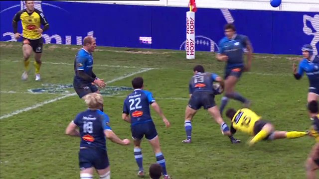 TOP14 - Castres-La Rochelle: Essai 2 Rémi Grosso (CAS) - J15 - Saison 2014/2015