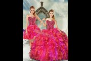 new style beading and ruffles detachable quinceanera dresses