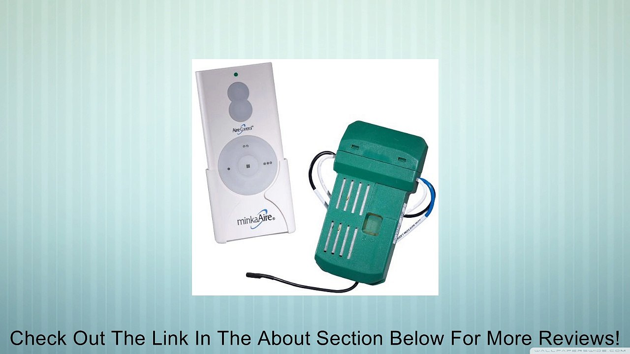 MinkaAire RCS223 Hand Held Remote Control and Receiver for MinkaAire Fans, White Review