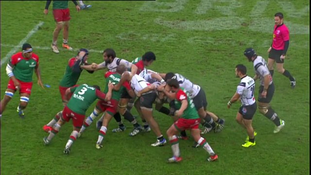 TOP14 - Brive-Bayonne: Essai Gaëtan Germain (BRI) - J15 - Saison 2014/2015