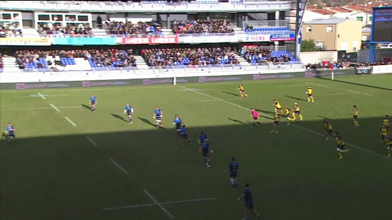 TOP14 - Castres-La Rochelle: Essai Geoffrey Palis (CAS) - J15 - Saison 2014/2015