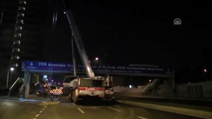 İTÜ Ayazağa Metro Önü Üst Geçidi Kaldırılıyor