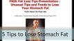 5 Tips to Lose Stomach Fat - Flat Six Pack Abs