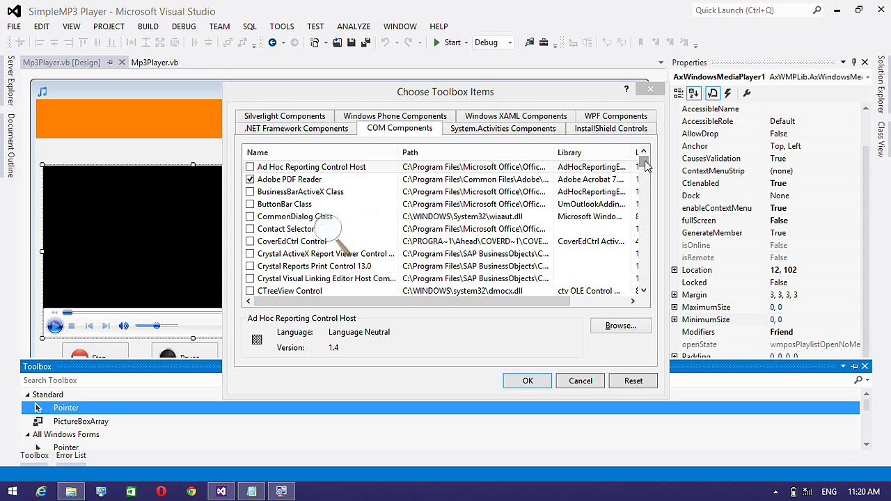 Create Simple MP3 Player by VB.net