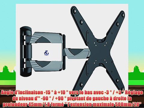 Invision Â® Support TV Mural - Nouveau Mince la Ligne de Conception avec Cantilever Bras inclinable