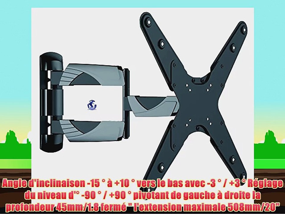 Invision Â® Support TV Mural - Nouveau Mince la Ligne de Conception avec Cantilever Bras inclinable