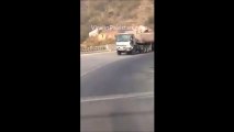 Brave Pakistani Man Stops 22 Wheeler Truck