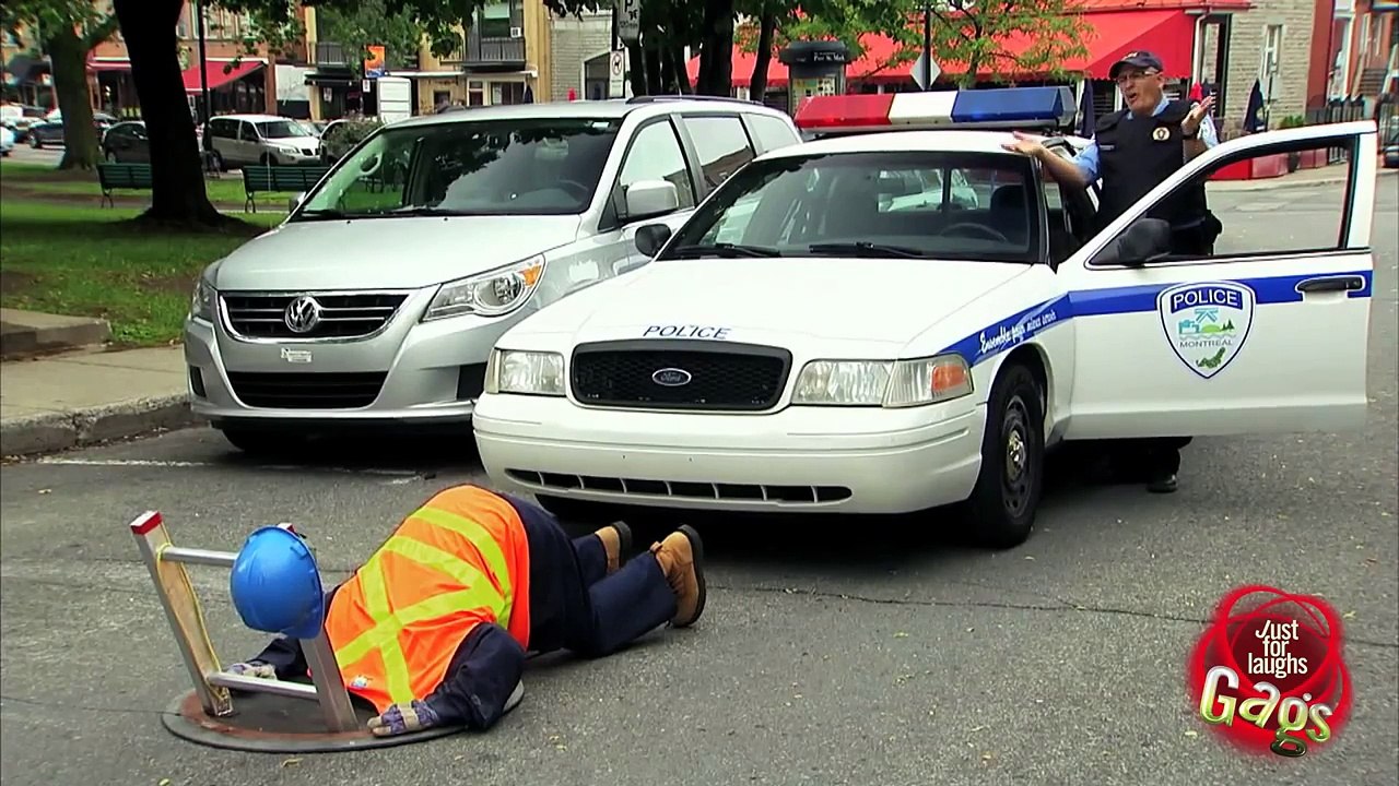 Disappearing Roadblock Prank