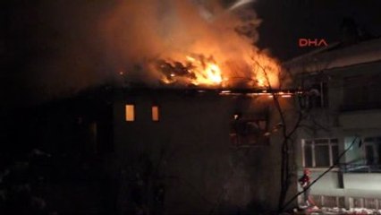 Bolu-Düzeltme- İki Katlı Ev Alev Alev Yandı