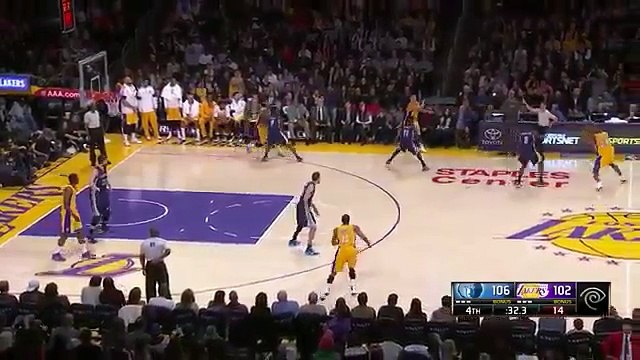 Kobe Bryant Clutch 3 Three Pointer Grizzlies vs Lakers January 2, 2015 NBA 2014 15 Season