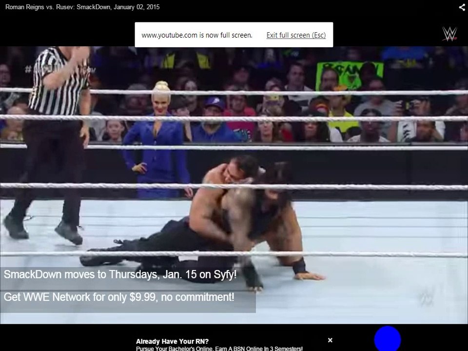 Roman Reigns vs. Rusev SmackDown, January 02, 2015 Full Show