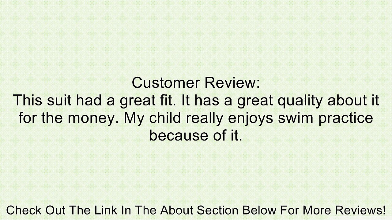 Childrens/Kids Girls Plain Black Swimming Costume/Swimsuit (8-9 years) (Black) Review