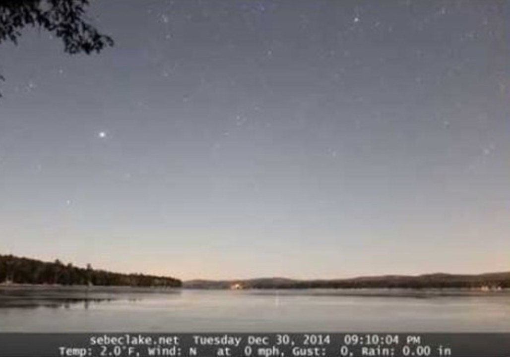 Darkness Descends Over Lake Sebec on the Last N...