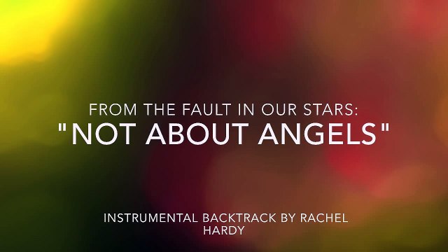 Not About Angels Instrumental / karaoke piano back track with lyrics Birdy TFiOS
