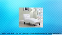 Acme 15037A Anna Polyurethane Lounge Chaise, White Review